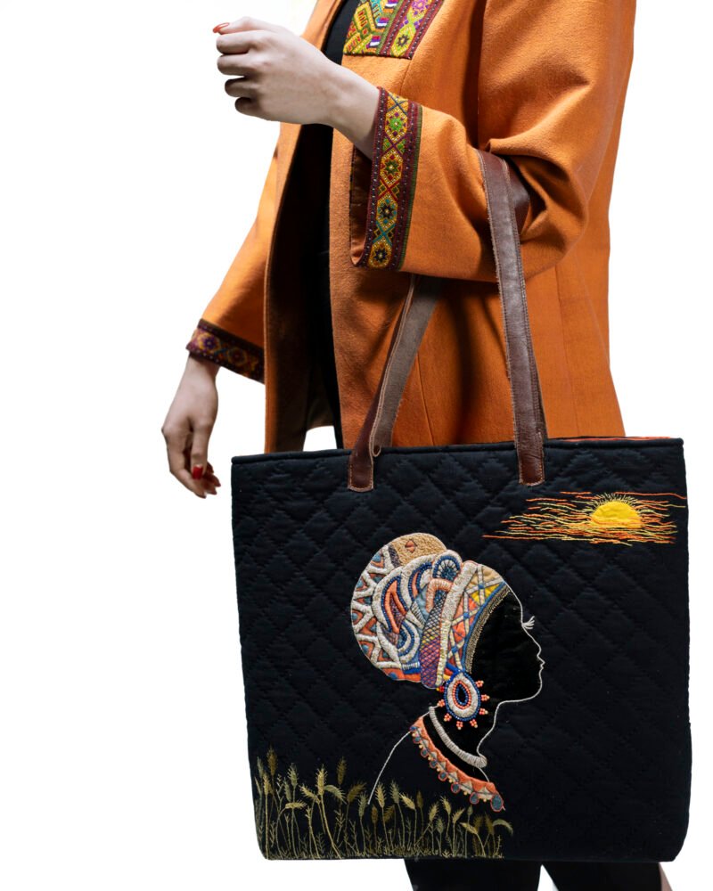 Sunset with African Girl Bag - Image 3